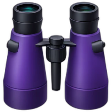 purple binoculars emoji
