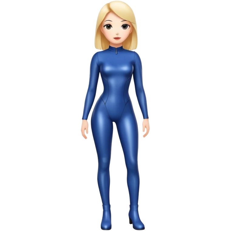 girl in tight latex outfit, full body emoji