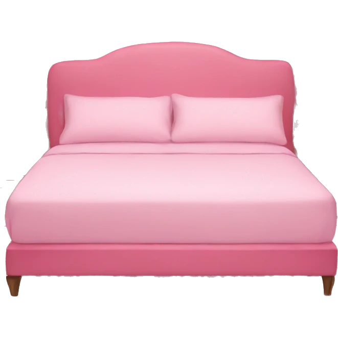 Pink bed emoji