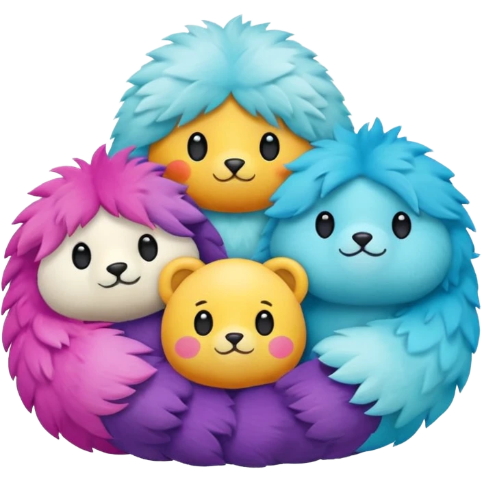 Beautiful plush toys emoji