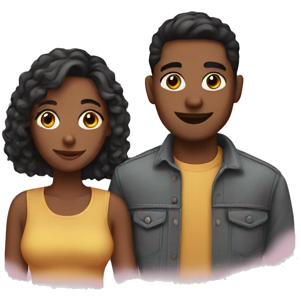 young couple emoji
