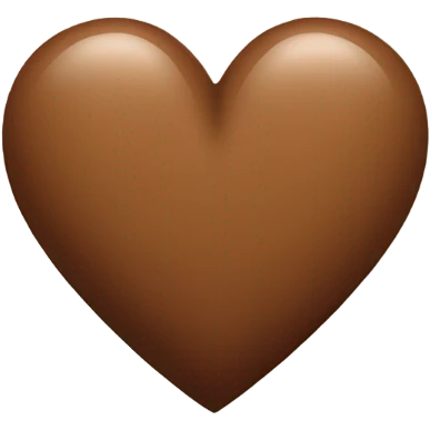 Brown heart emoji