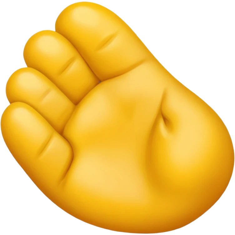 Butt emoji with hand imprint emoji