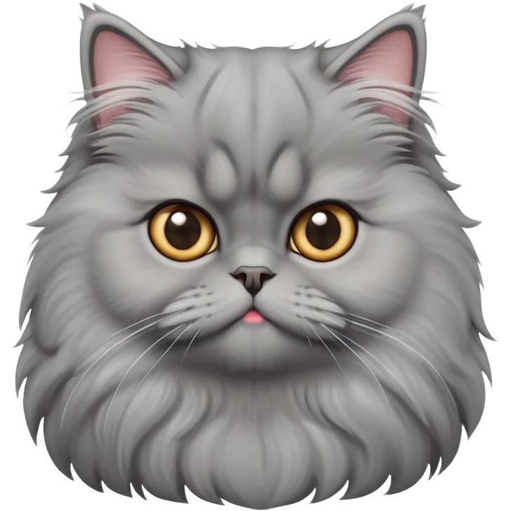 cinematic-adorable-big-eyed-fluffy-grey-persian-cat-portrait-emoji,-head-tilted-playfully-with-a-sweet-expression,-fluffy-grey-fur,-simplified-yet-irresistibly-cute-features-with-large,-expr emoji