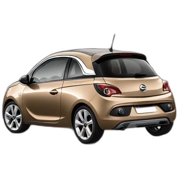 Light brown Opel Adam with white roof emoji