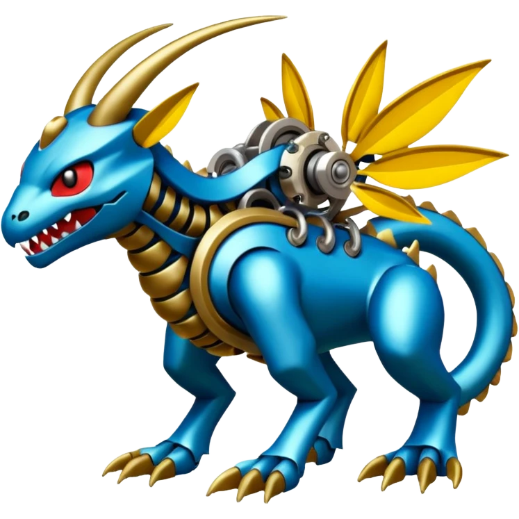 Mechanical Vernid-Wickerbeast-Fakémon-Pokémon-creature-fusion (full body) emoji