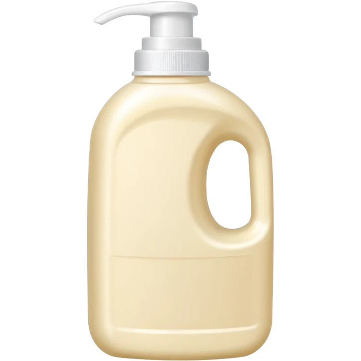 detergent bottle, cream colored, small white cap emoji