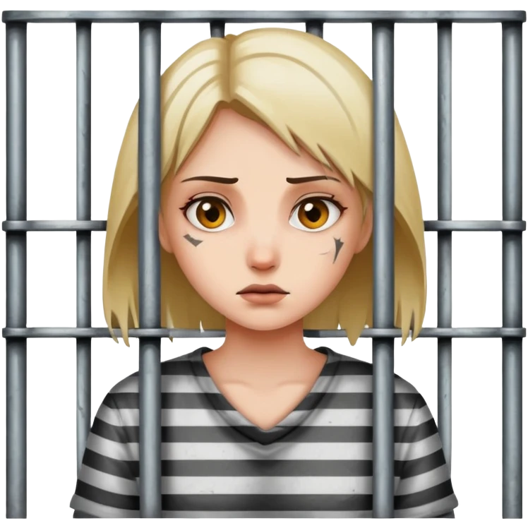 girl behind jail bars emoji