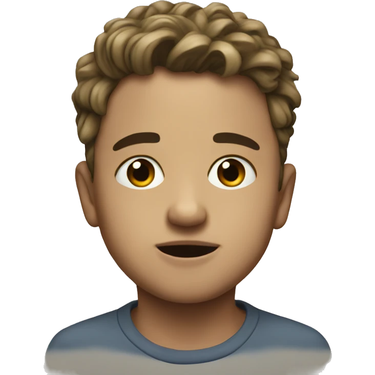 meme portrait of a boy emoji