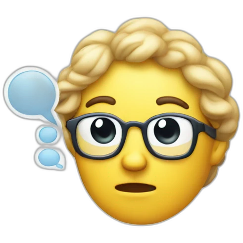 thinking of thought bubble thinking recursion emoji
