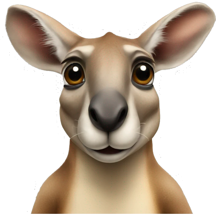 Kangaroo in zoo emoji