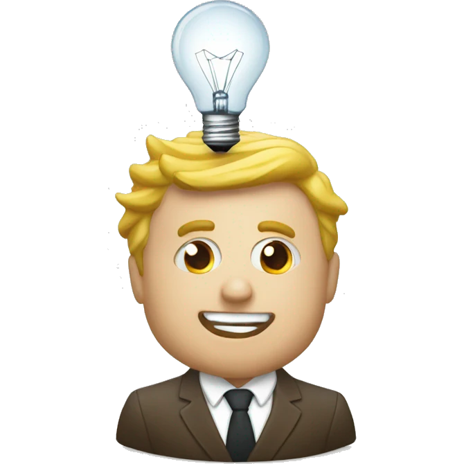 brillant idea, bulb, braining, genius  emoji