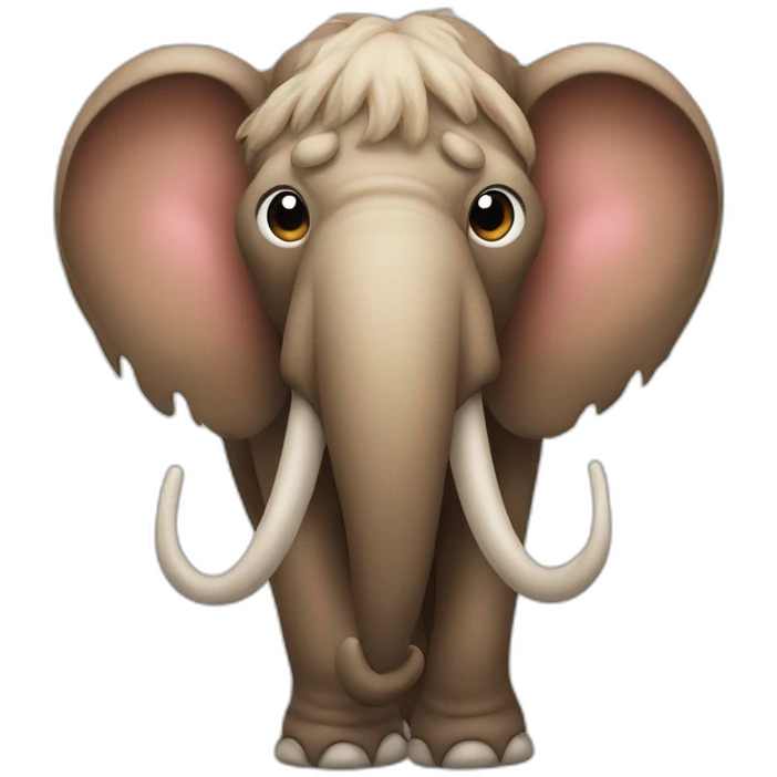 Mammoth with hearts in his eyes emoji