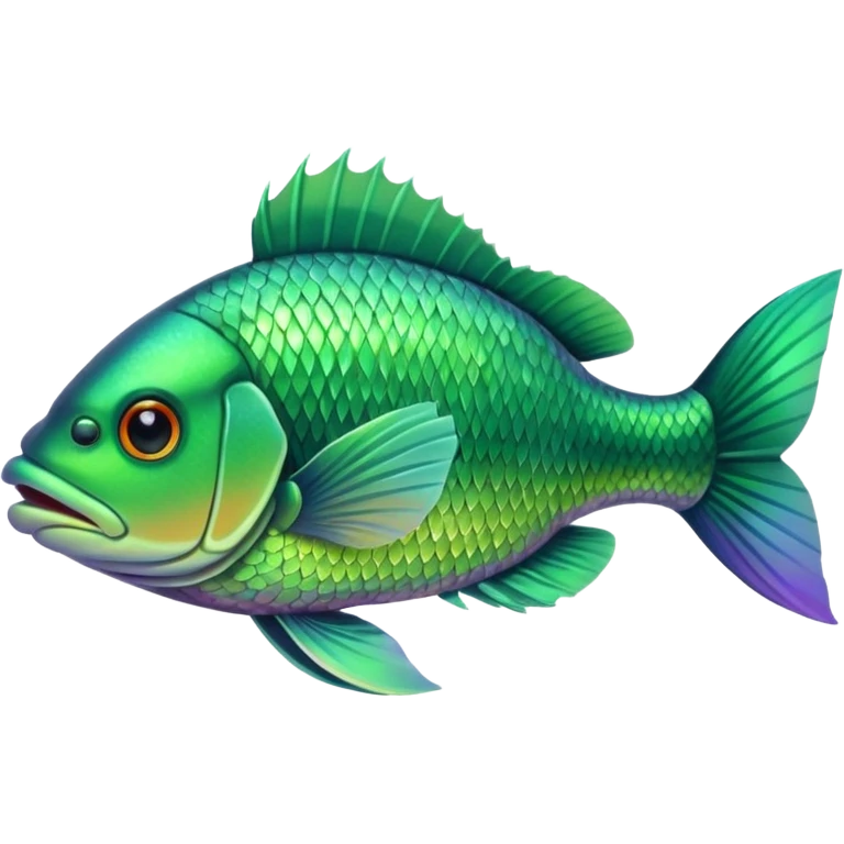 River fish perch green emoji