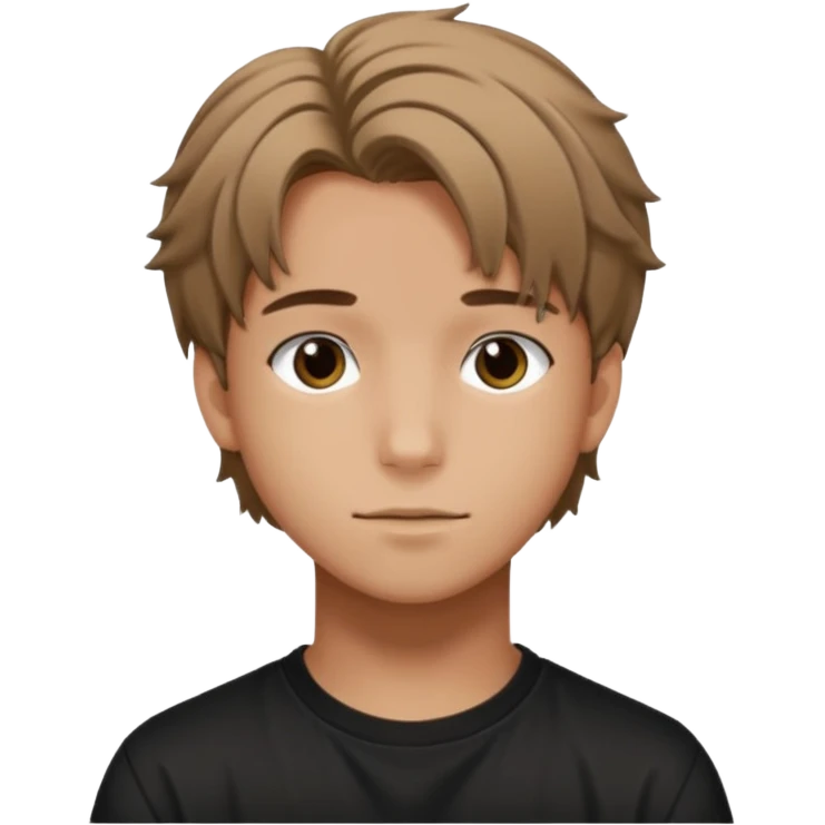 felix of stray kids brunnete emoji
