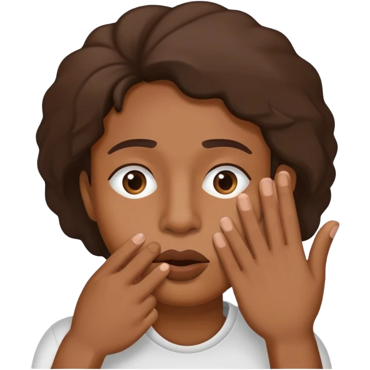 😬 with hand over the mouth and eyes over to the side emoji