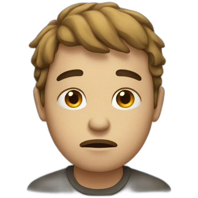 Sad person emoji