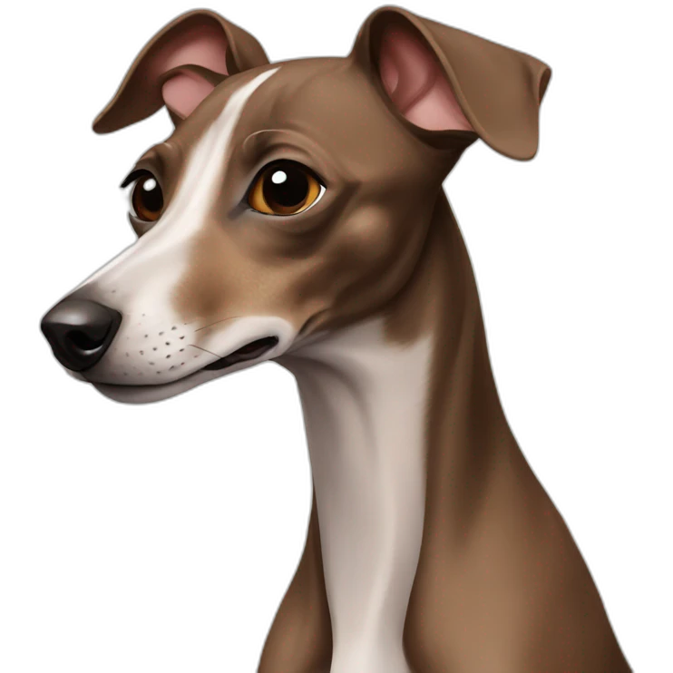 Brown Italian greyhound emoji