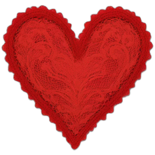 red lace heart emoji