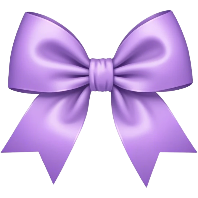 Light purple bow on light purple bow emoji