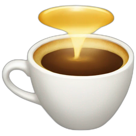 shining coffee emoji