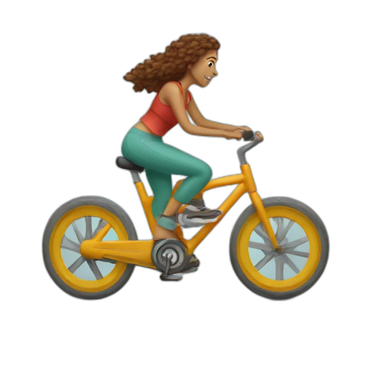 Bohemian spin bike emoji