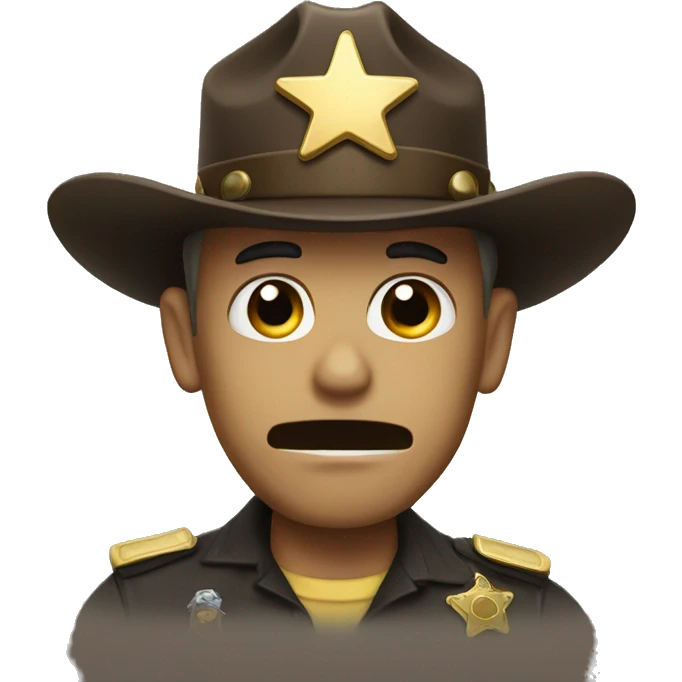 bot as a sheriff emoji