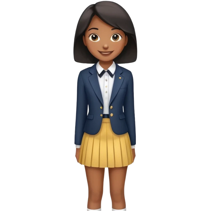 Black preppy girl emoji