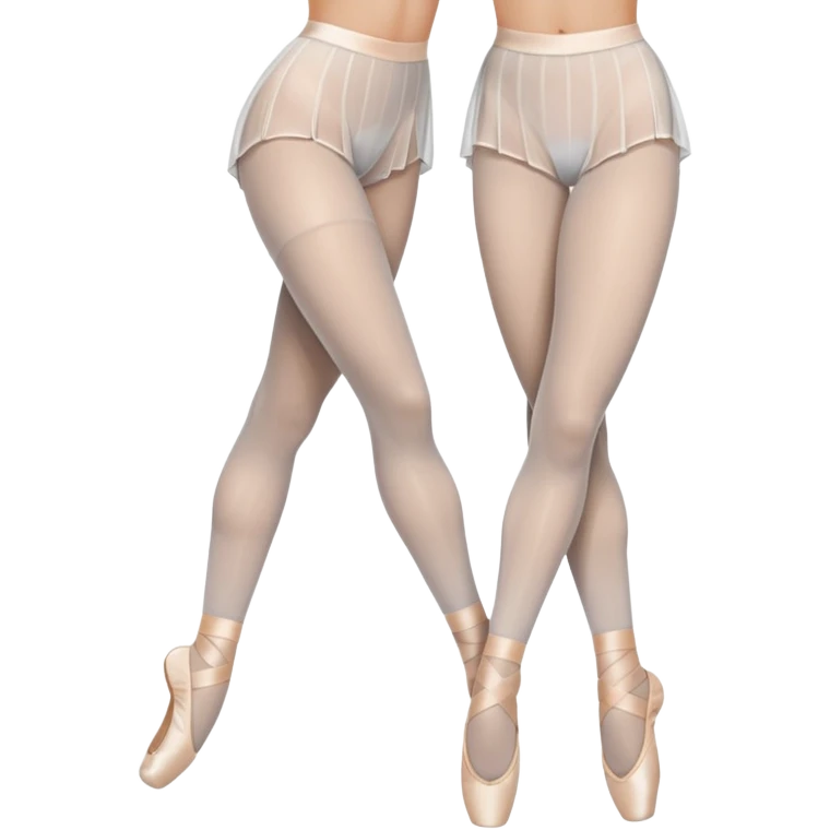 roupa meia calça dobrada ballet emoji