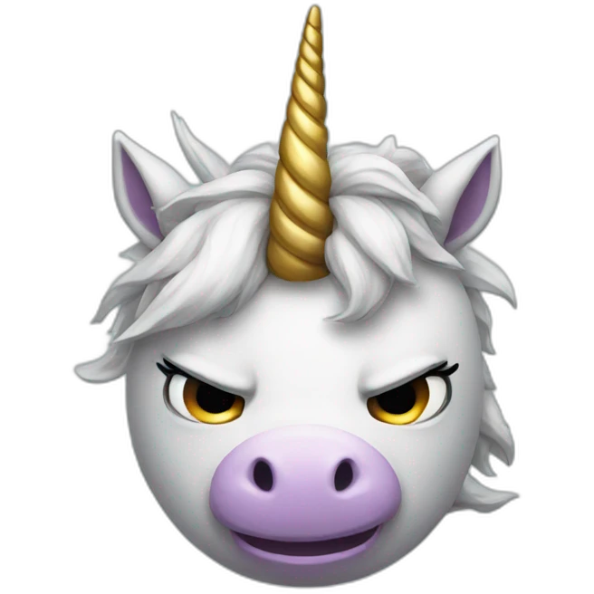 angry unicorn emoji