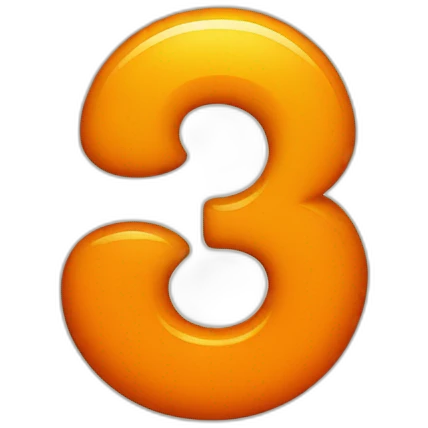 orange number 1 emoji