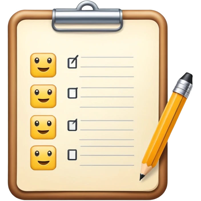 todo list with checkboxes emoji