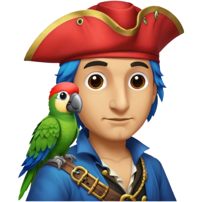 pirate and parrot emoji