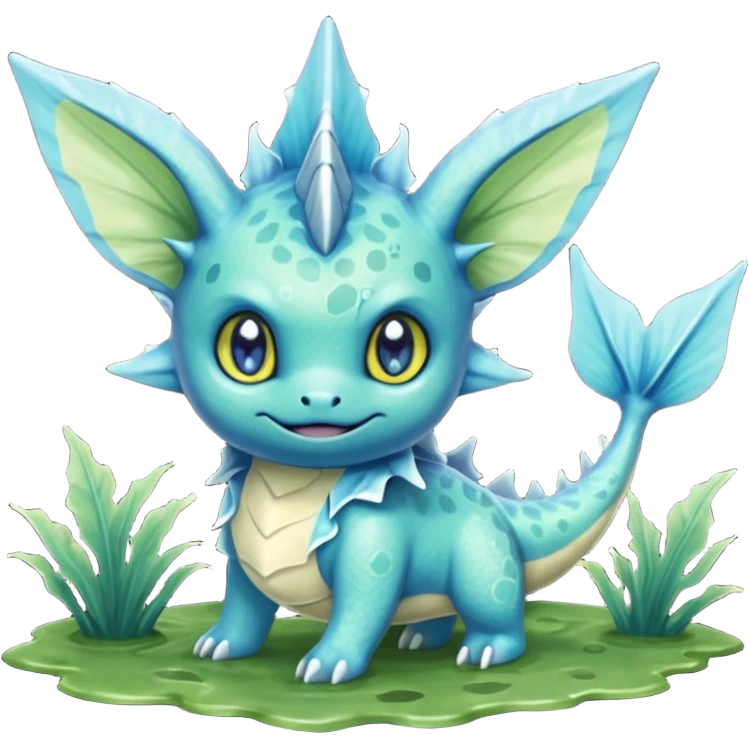Deep-Dark-Swamp-Seafoam-Green Murky Gloomy Dull Swampy Muddy Vaporeon-Swamp-Algae-Monster emoji