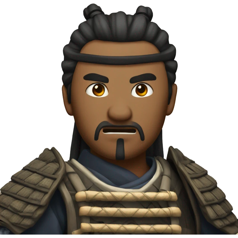 Samurai in complete shock emoji