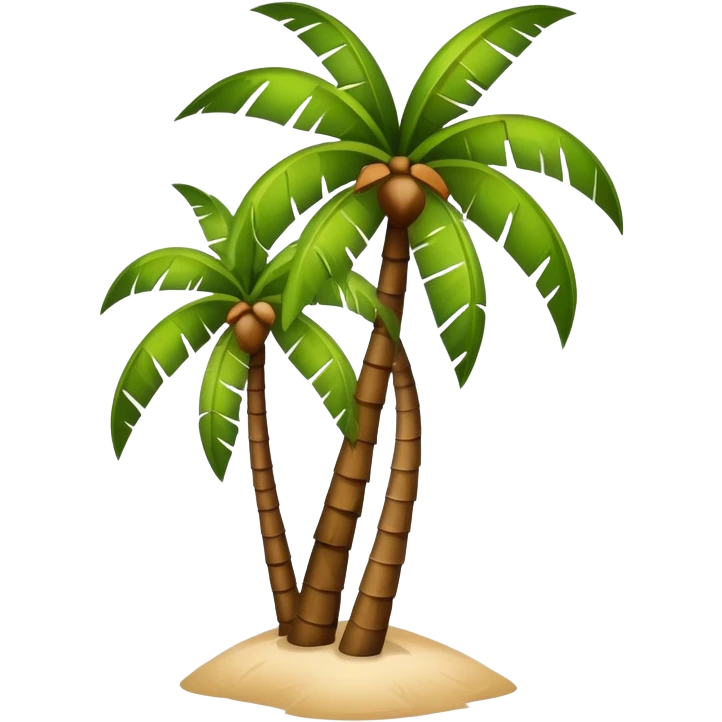 Palm tree with coconuts emoji