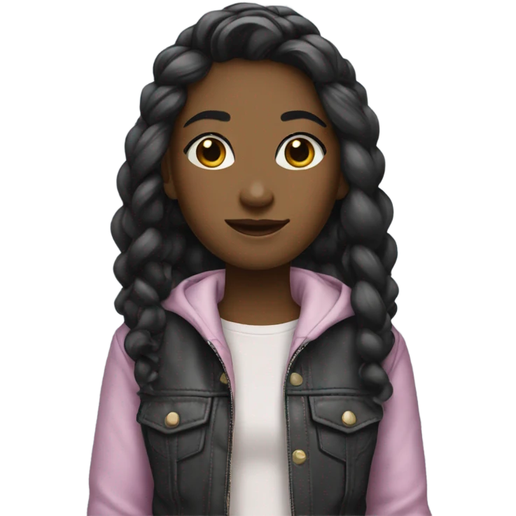 Girl wearing aesthetic clothes  emoji