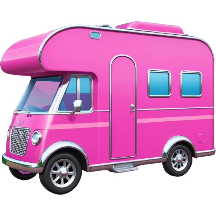 Ultra hotrod Barbie dream house Caravan-motorbike  emoji
