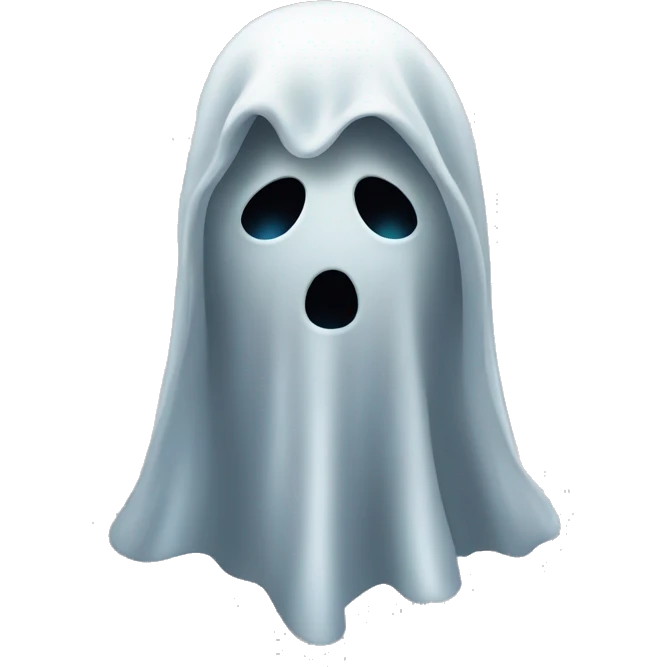 Ghost in the dark emoji
