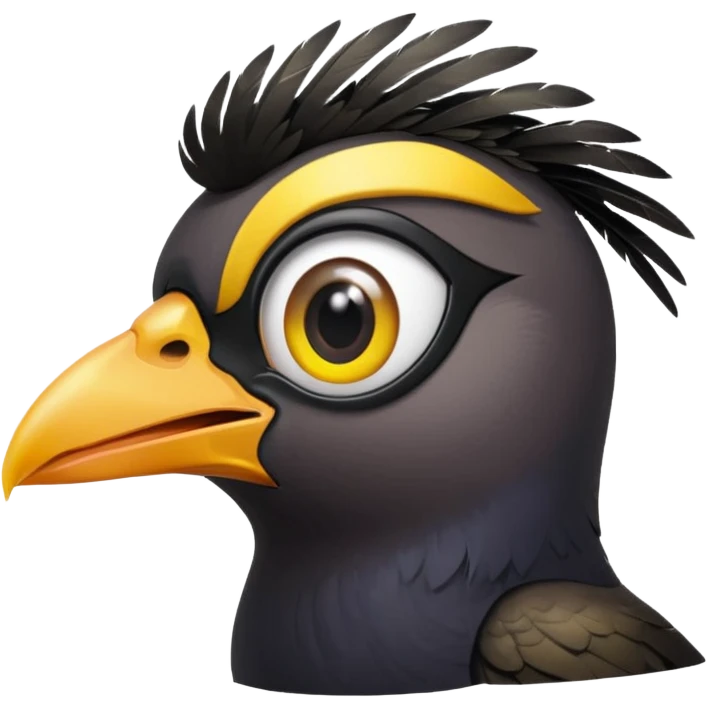 A love eye common myna bird emoji emoji