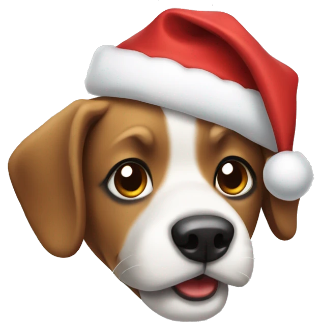 chrismas dog emoji