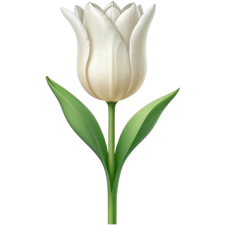 white tulip emoji
