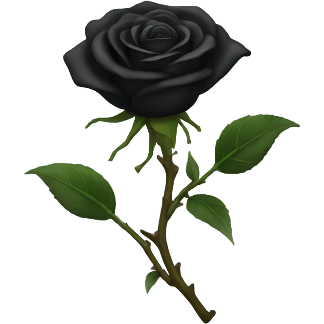 black rose emoji