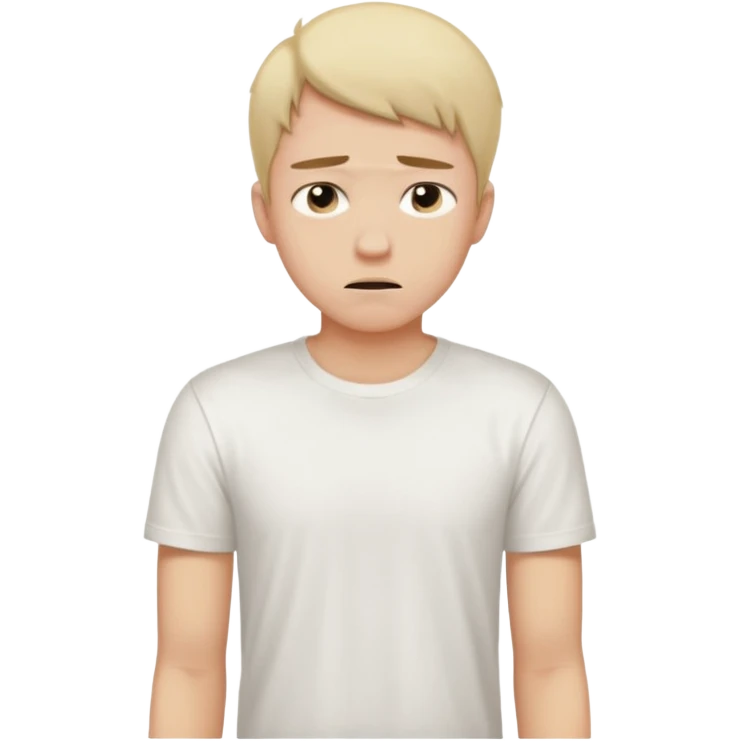 young man in despair applying for jobs with no successs - complete loss or absence of hope emoji