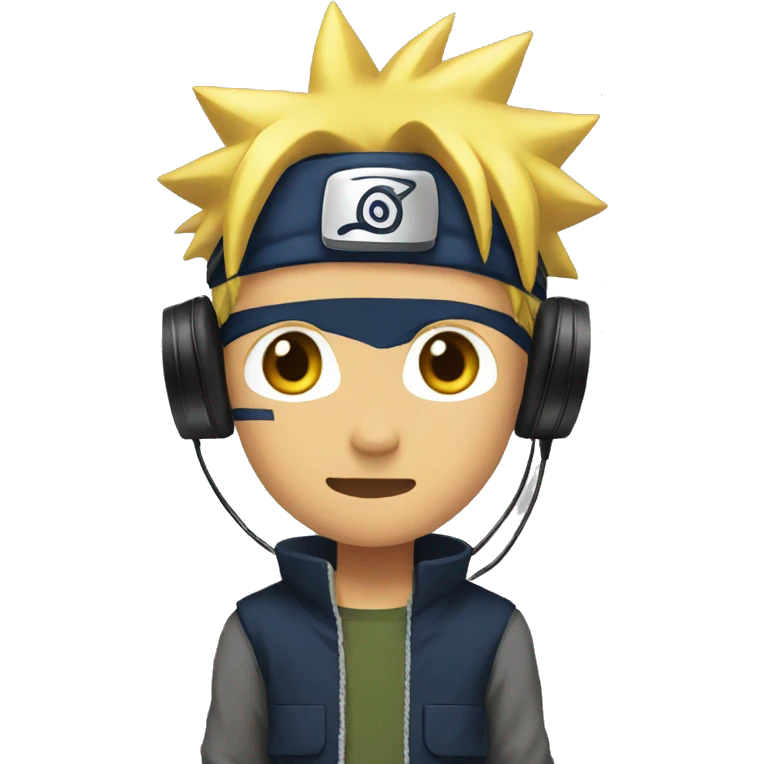 naruto with headset emoji
