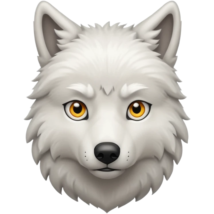 White wolf emoji