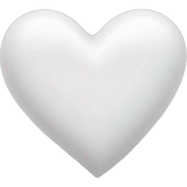 White heart emoji
