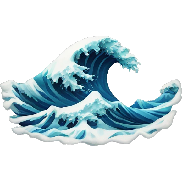 ocean wave emoji