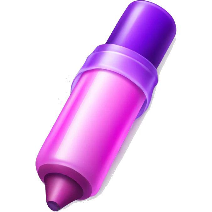 Shiny pink and purple marker translucent  emoji