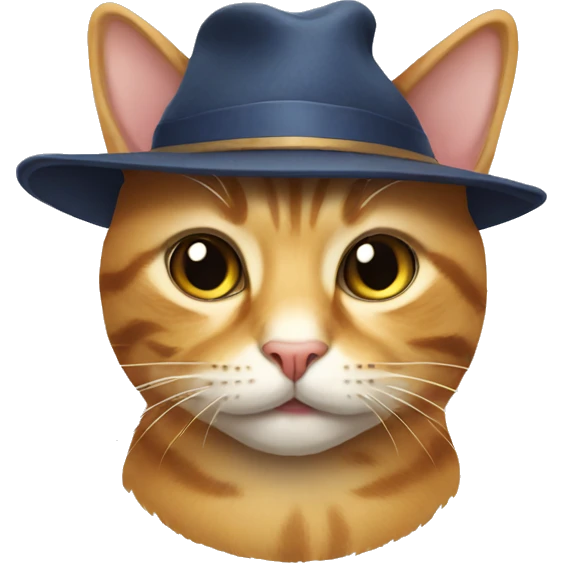 Cat wearing hat  emoji